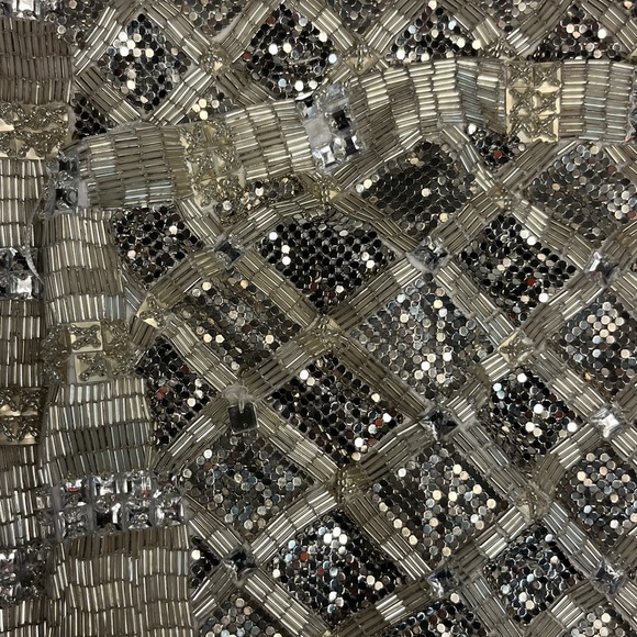 NWT $940 Retrofete Heather Sequin Mini Dress Silver and Gold Beaded​​ - Picture 14 of 14